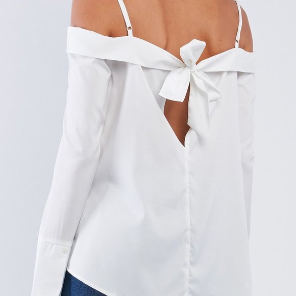 White, drop shoulder by Anzell - Picture 2 of 3